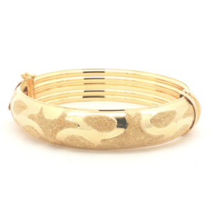Bracciale rigido lucido e satinato